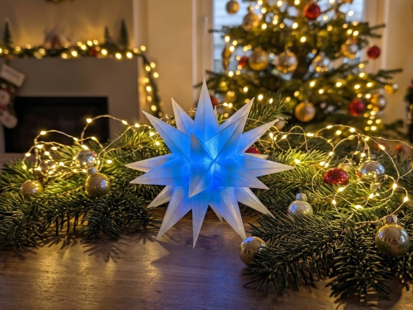🎄 ⭐ Рождественская звезда для чайной свечи