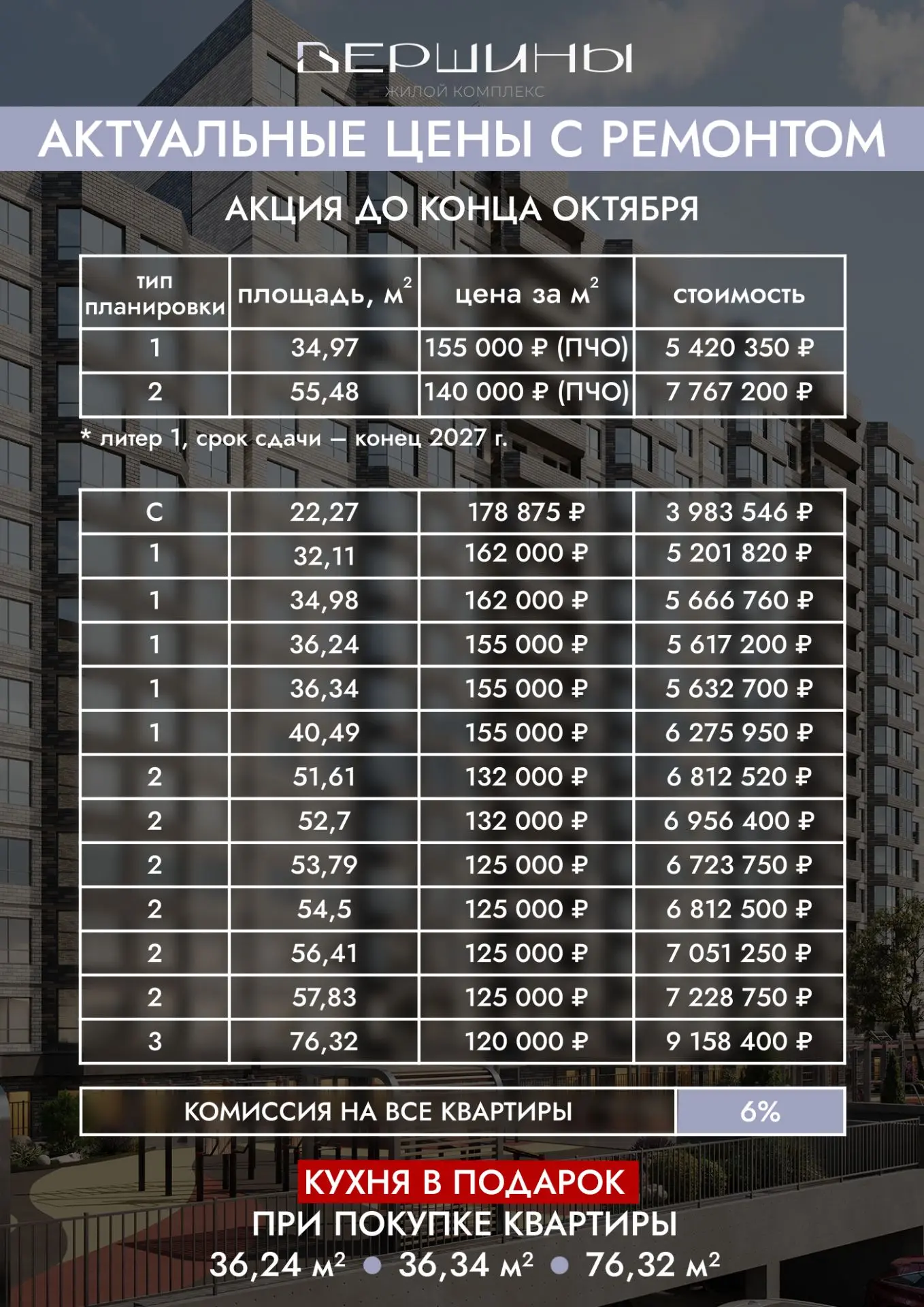 ⚡Квартиры со сдачей в 2027 году