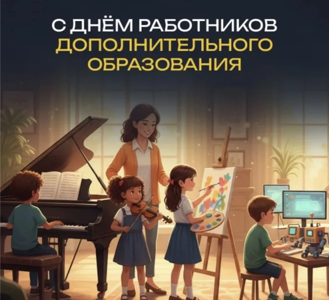 Уважаемые коллеги, поздравляем с Днём работника дополнительного образования! 🎨🎭