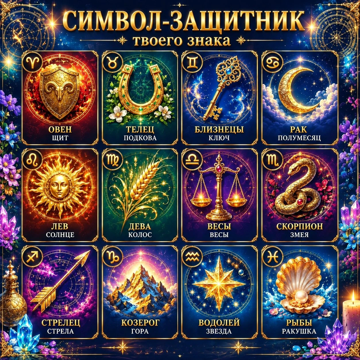 🛡 Символ-защитник твоего знака ✨