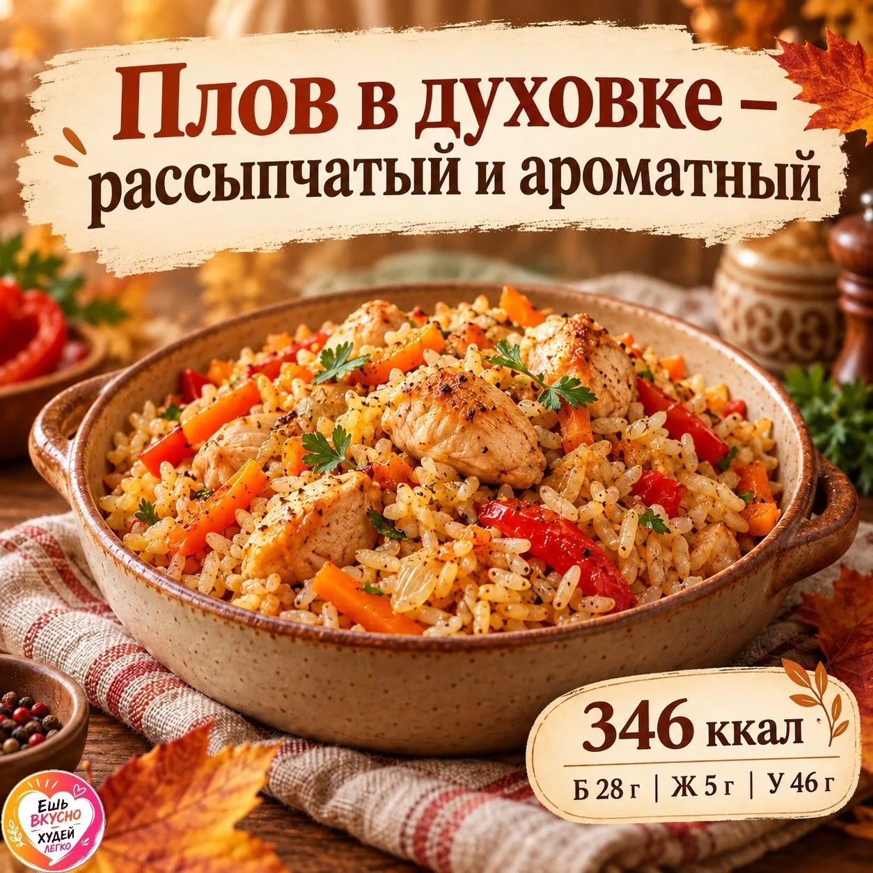 🍚 Плов в духовке — рассыпчатый и ароматный