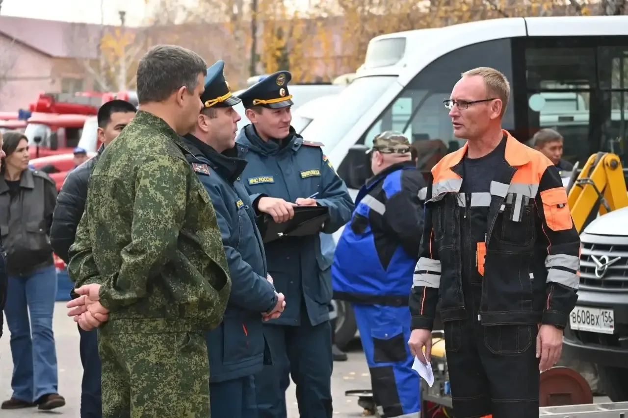 В Бугурусланском районе проходят учения по ликвидации ЧС, связанных с опасными природны...
