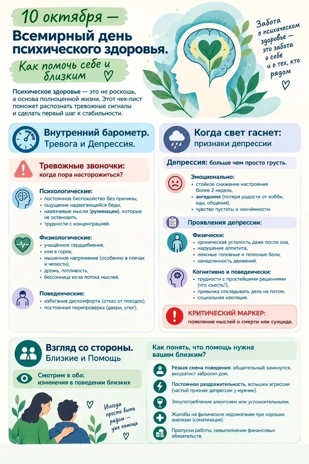 10 октября — Всемирный день психического здоровья