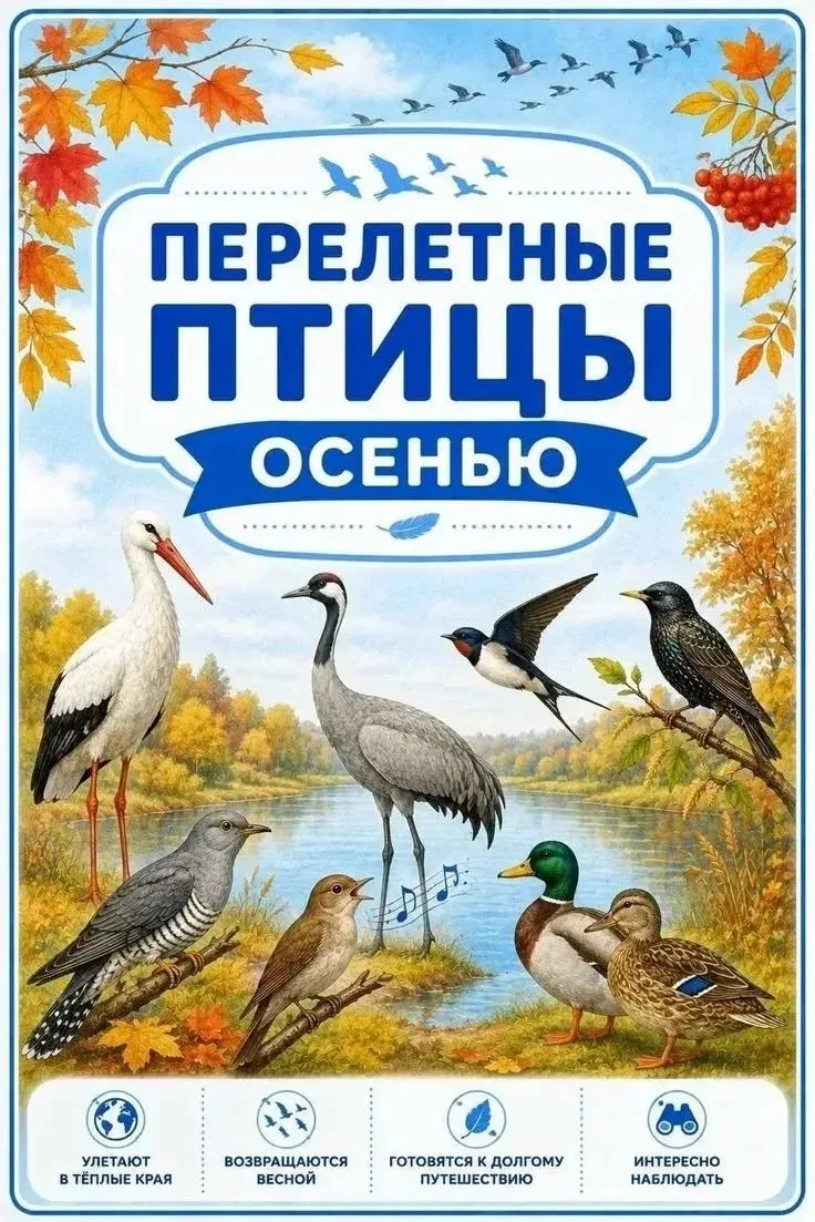 🍁🍃🍂 "Как мы провожали птиц в тёплые края" 🦆🦢🐦‍⬛