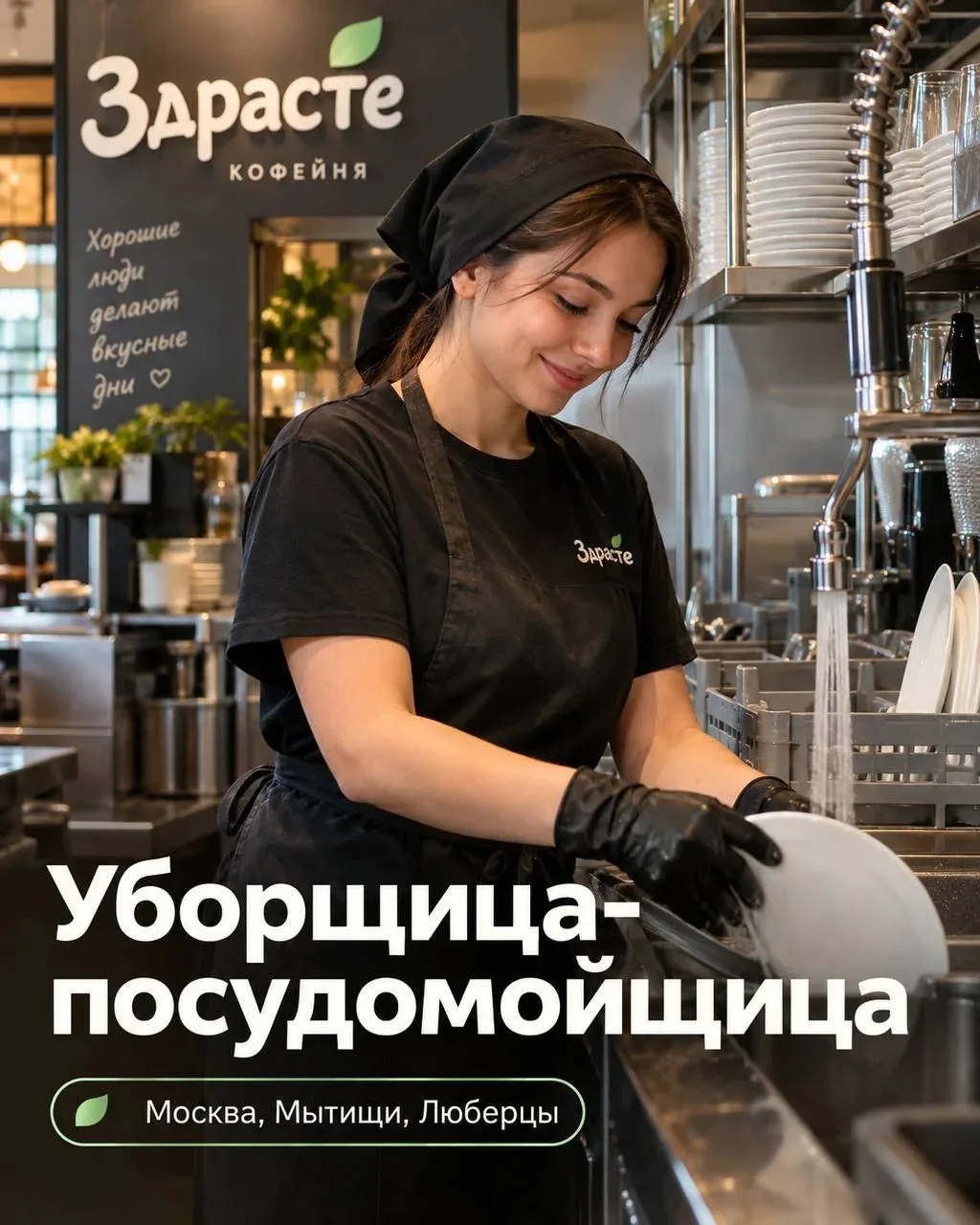ТРЕБУЕТСЯ УБОРЩИЦА-ПОСУДОМОЙЩИЦА