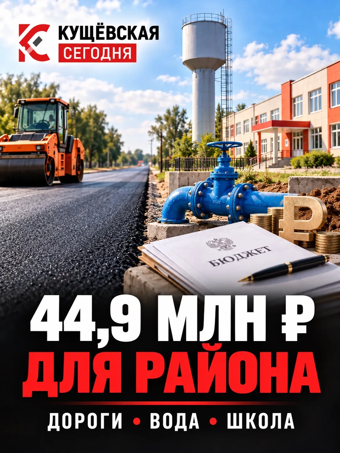 💰 44,9 млн ₽ для района