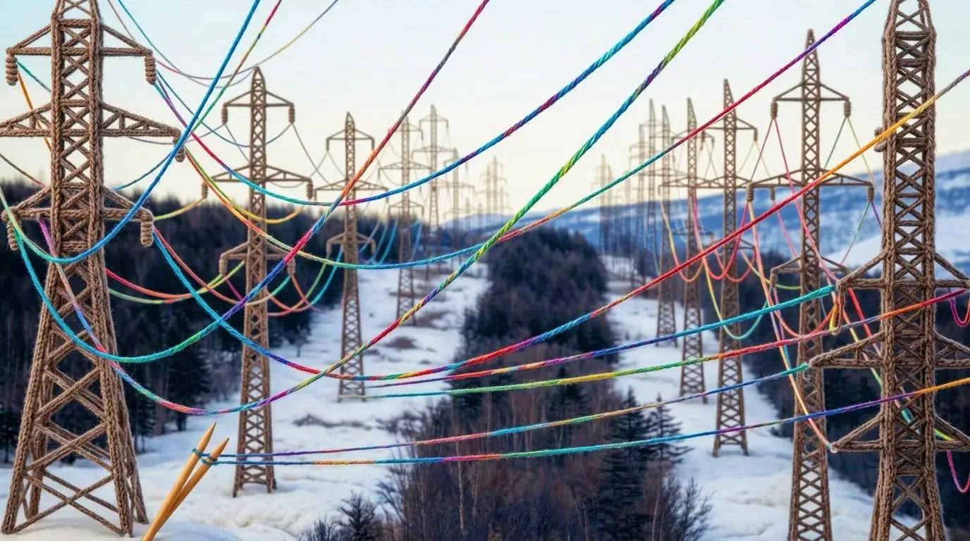 ❄️ Выпал снежок— время утепляться! Даже если ты — ЛЭП.