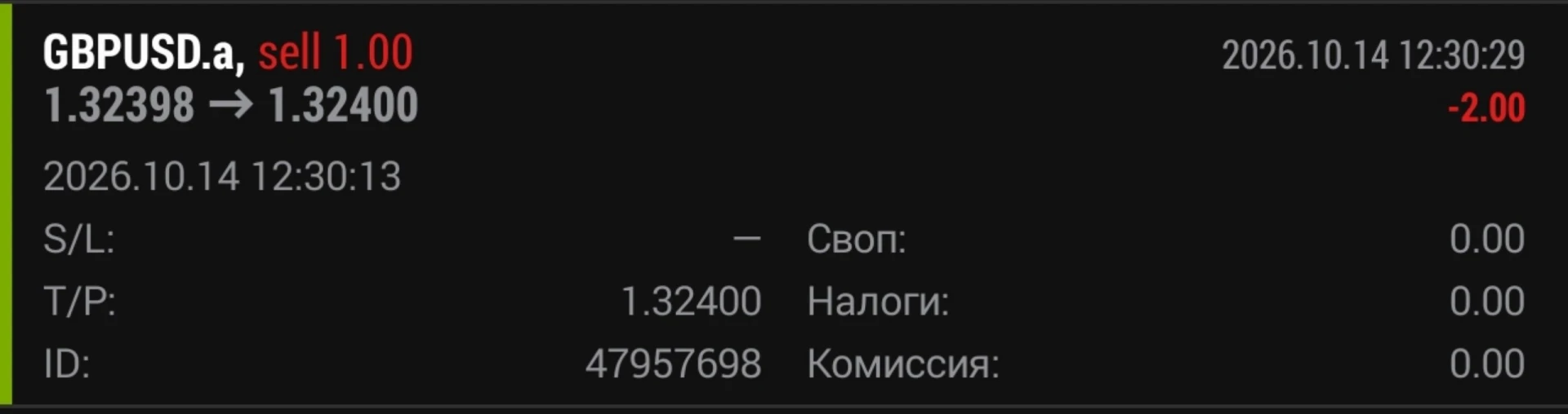 💰Отработка рекомендации за сегодня по GBPUSD: