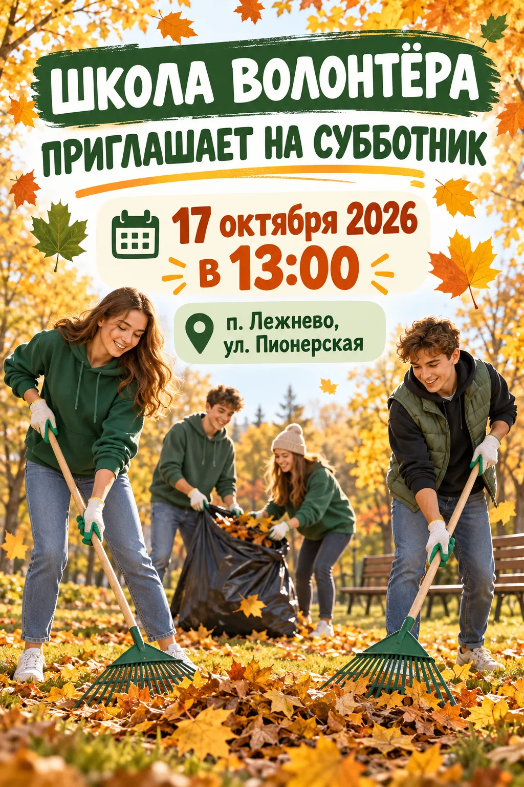 Сделаем родной поселок чище вместе!
