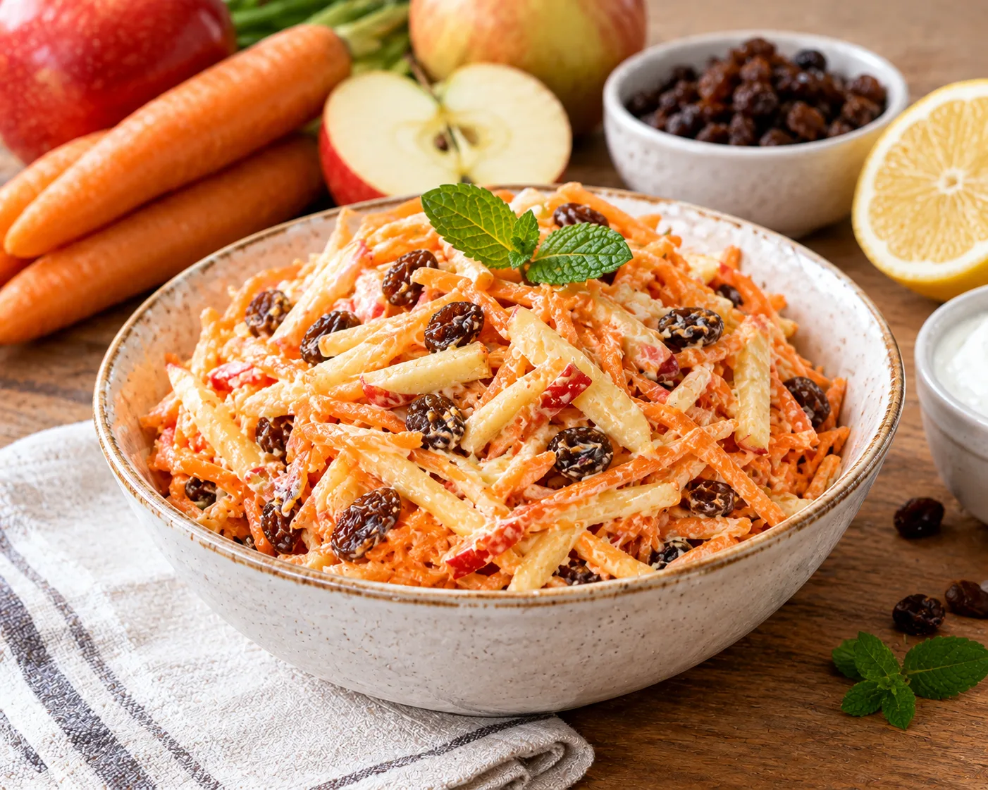 🥕🍎 ВИТАМИННЫЙ САЛАТ С МОРКОВЬЮ, ЯБЛОКОМ И ИЗЮМОМ 🍎🥕