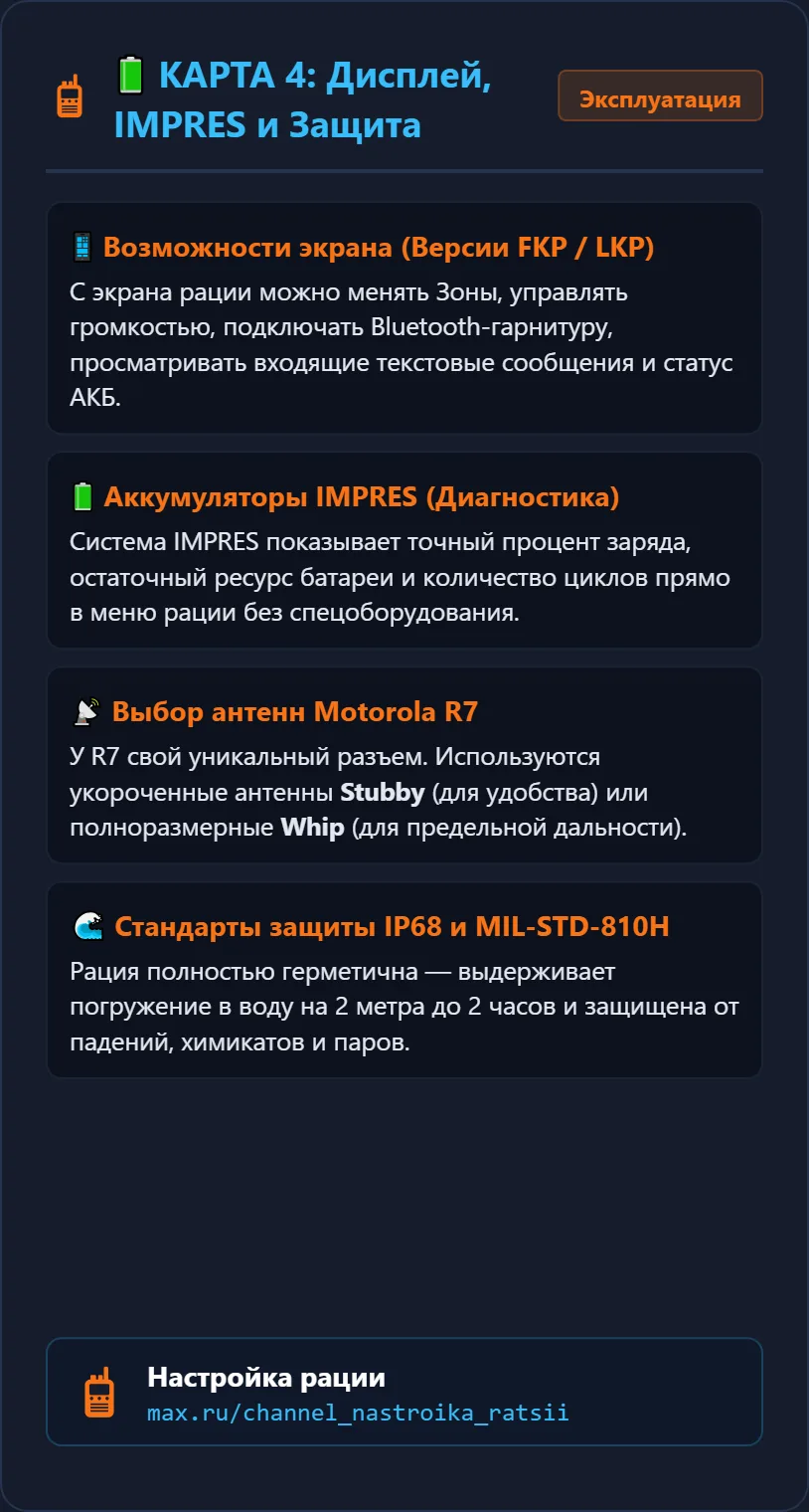 Настройка рации Motorola R7