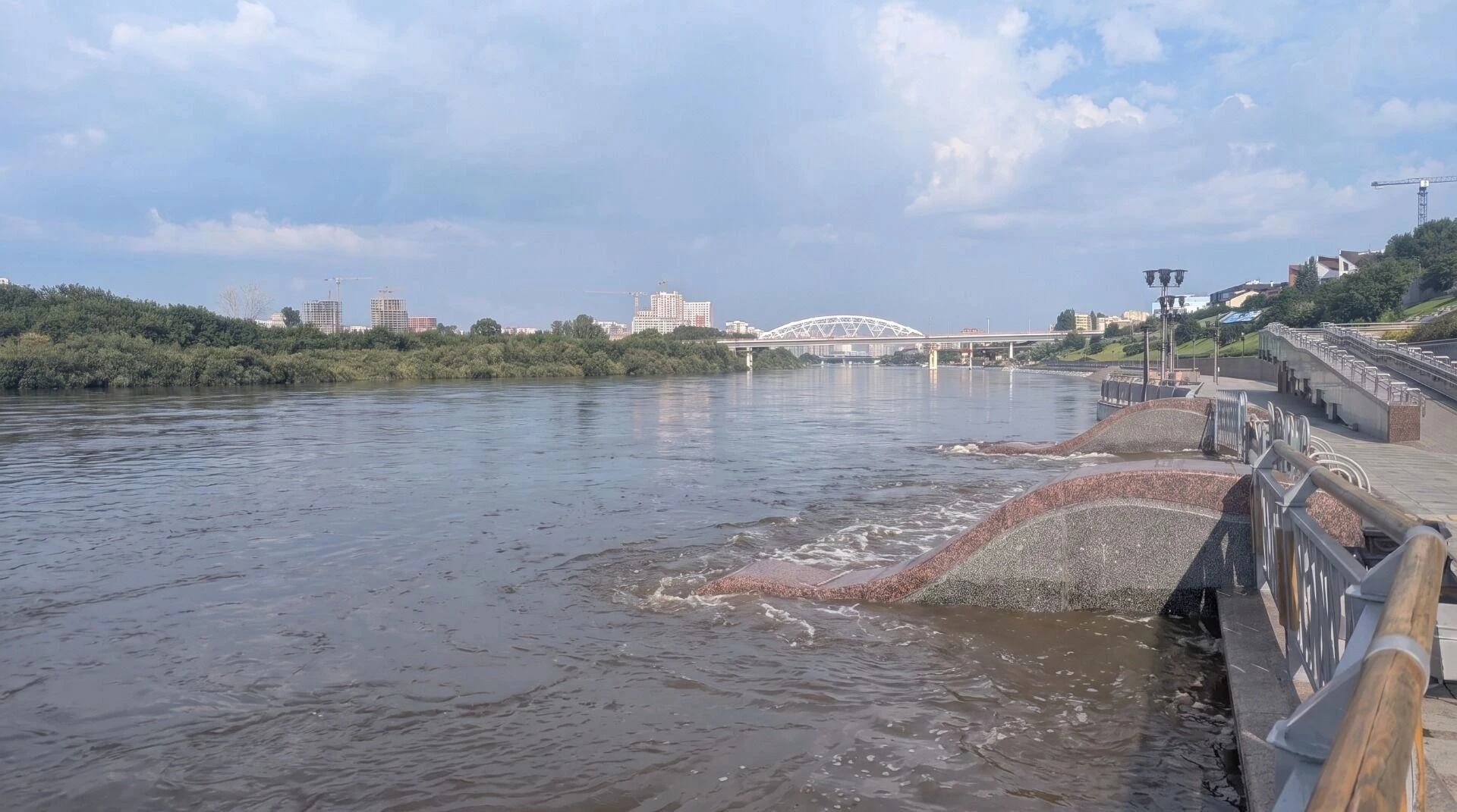 🌊 Уровень воды в Туре стал резко расти