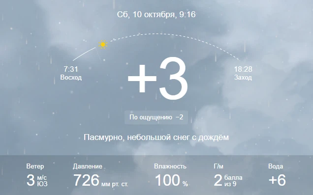 🌧️ Доброе утро, Киселёвск!