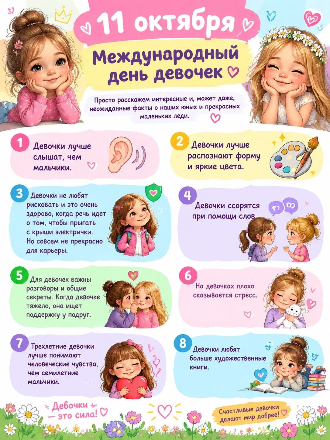 🎀 11 октября — День девочек! 🎀