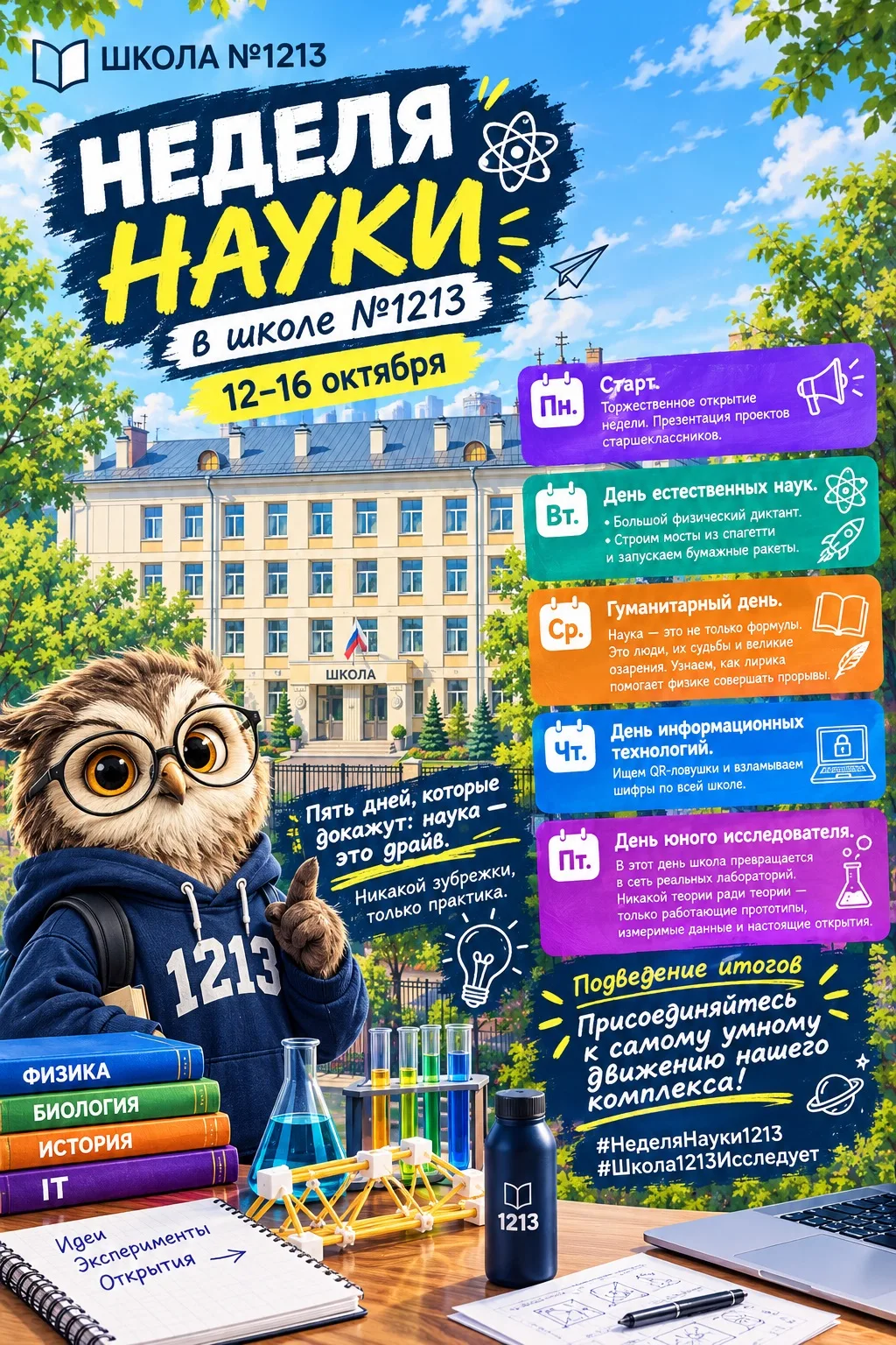 🧪 НЕДЕЛЯ НАУКИ В ШКОЛЕ №1213!