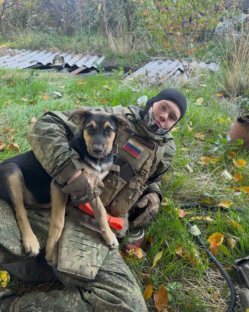 Вот такого четвероногого товарища встретили. Маленький, доверчивый и очень ласковый. Те...