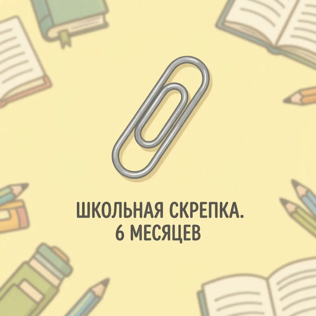 Сегодня каналу «Школьная скрепка» уже 6 месяцев! 🎉🎂🎉