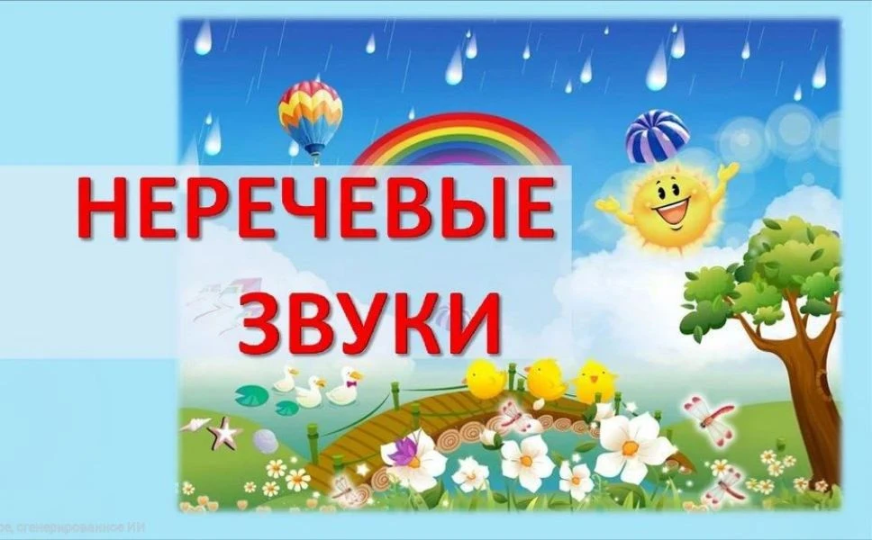 Неречевые звуки - это любые звуки окружающего мира, которые не являются человеческой ре...