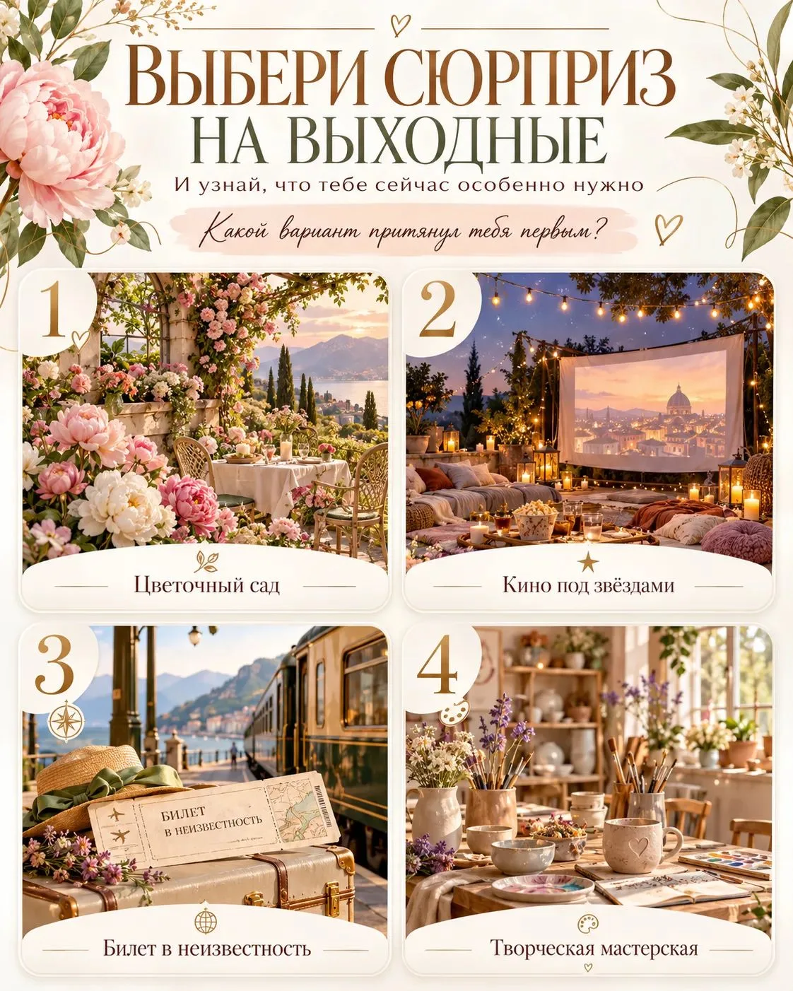 🪄Выбери сюрприз на выходные 🎁