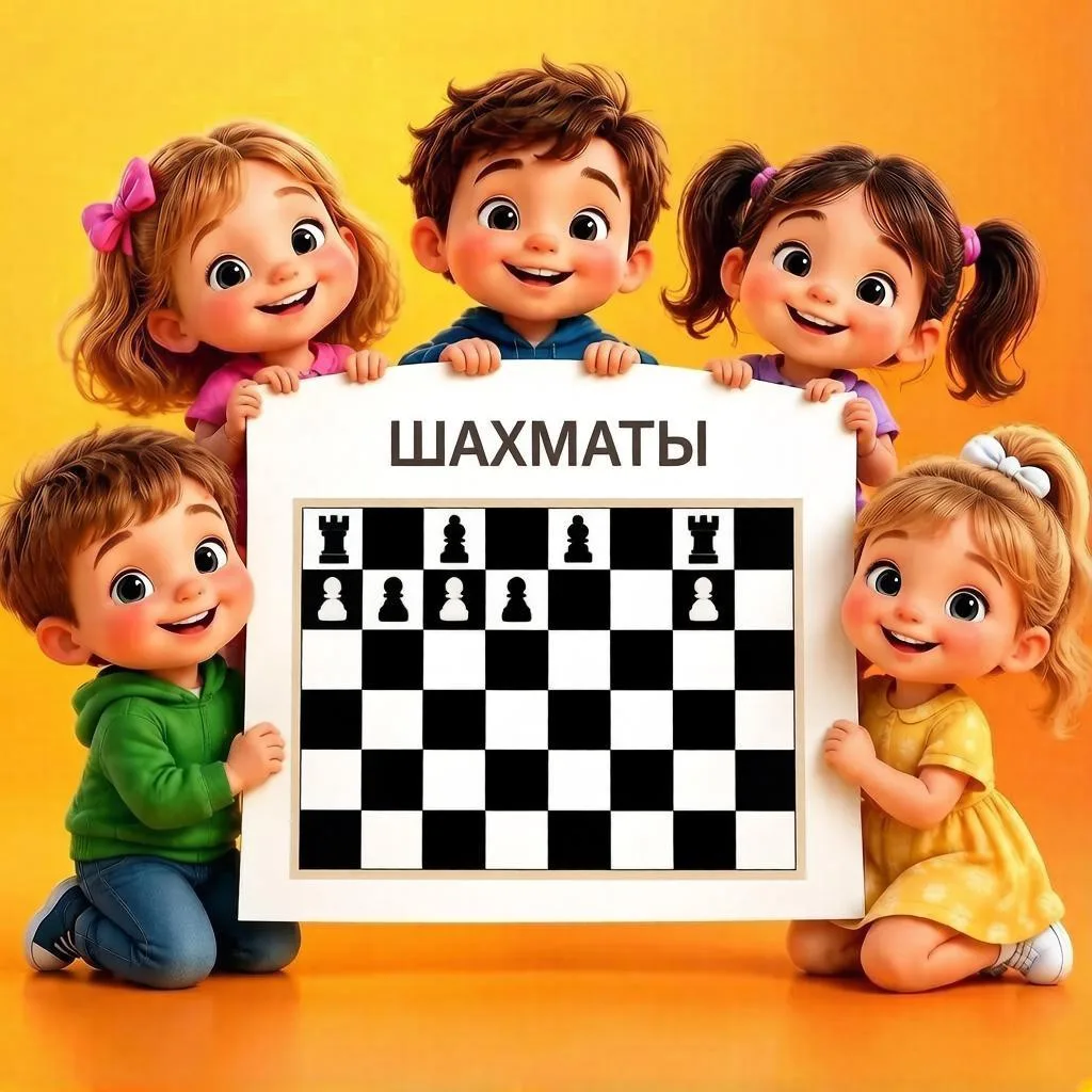 ♟️В детском саду дети средней, старшей и подготовительной к школе групп занимаются шахм...