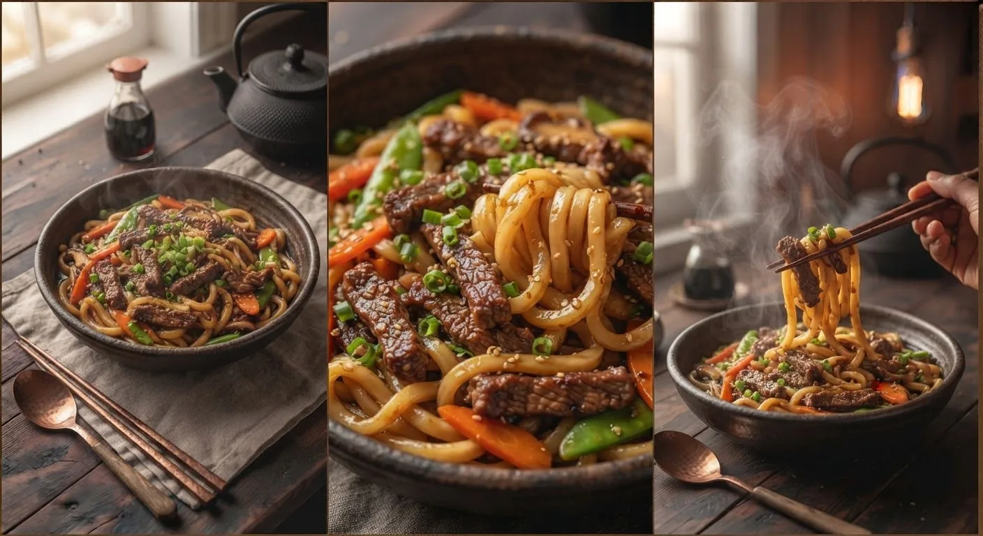 🍜  Удон с говядиной