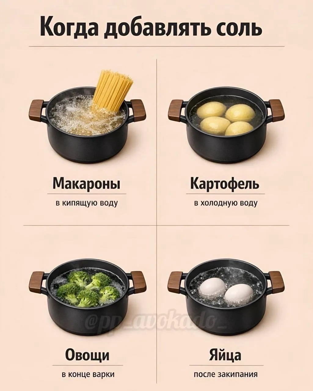Шпаргалка для кухни, которая реально работает 🍳