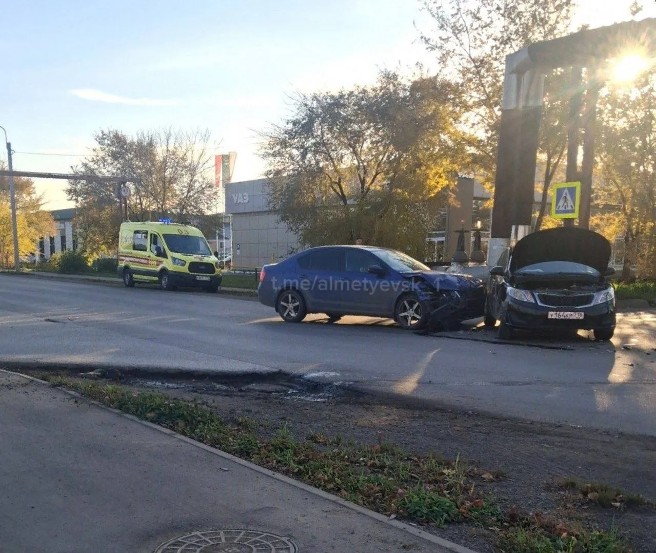 ДТП произошло на улице Заводской в Альметьевске
