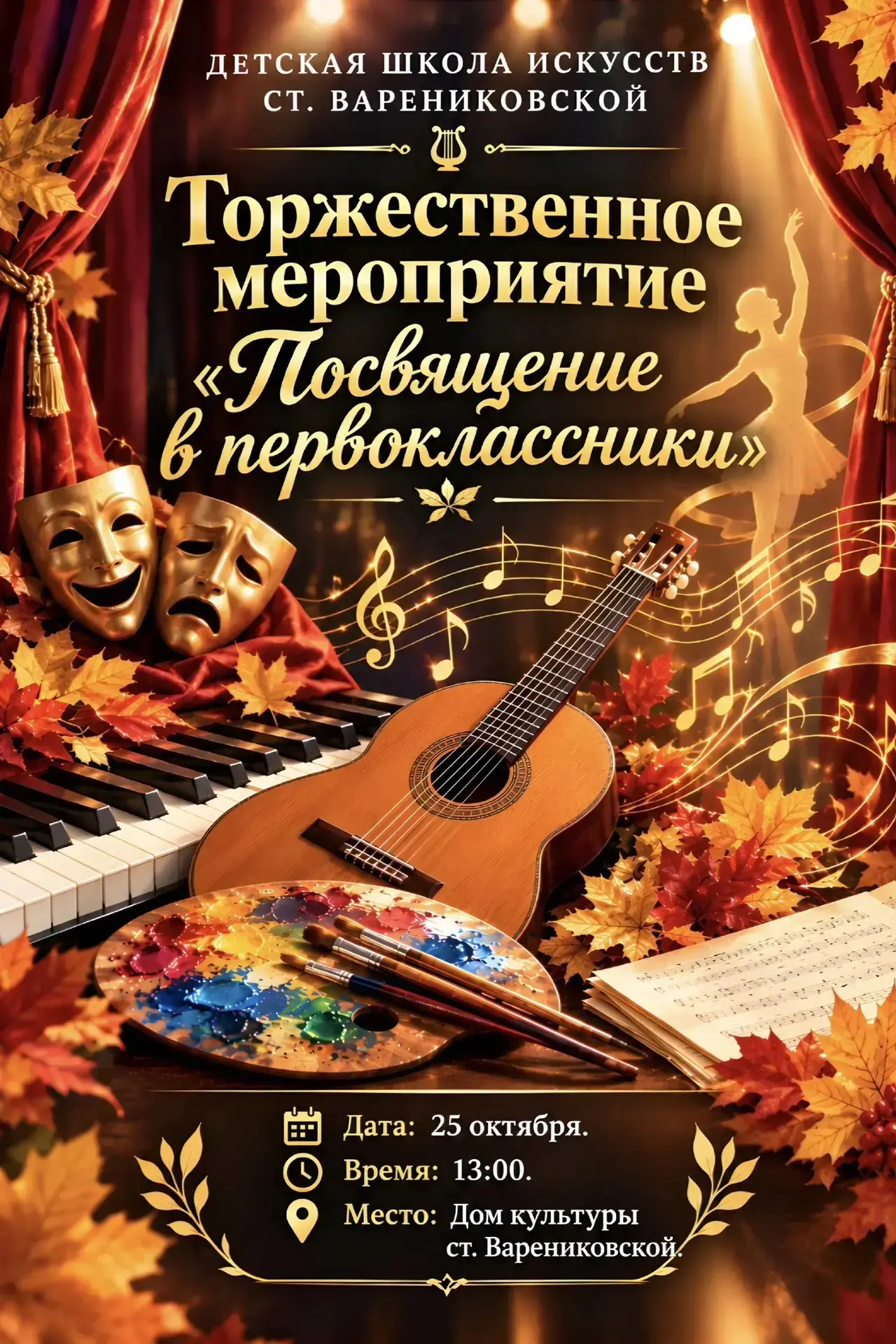 Дорогие наши первоклассники!!! 📖🖊️👩‍🏫🧑‍🏫Детская школа искусств приглашает вас и в...