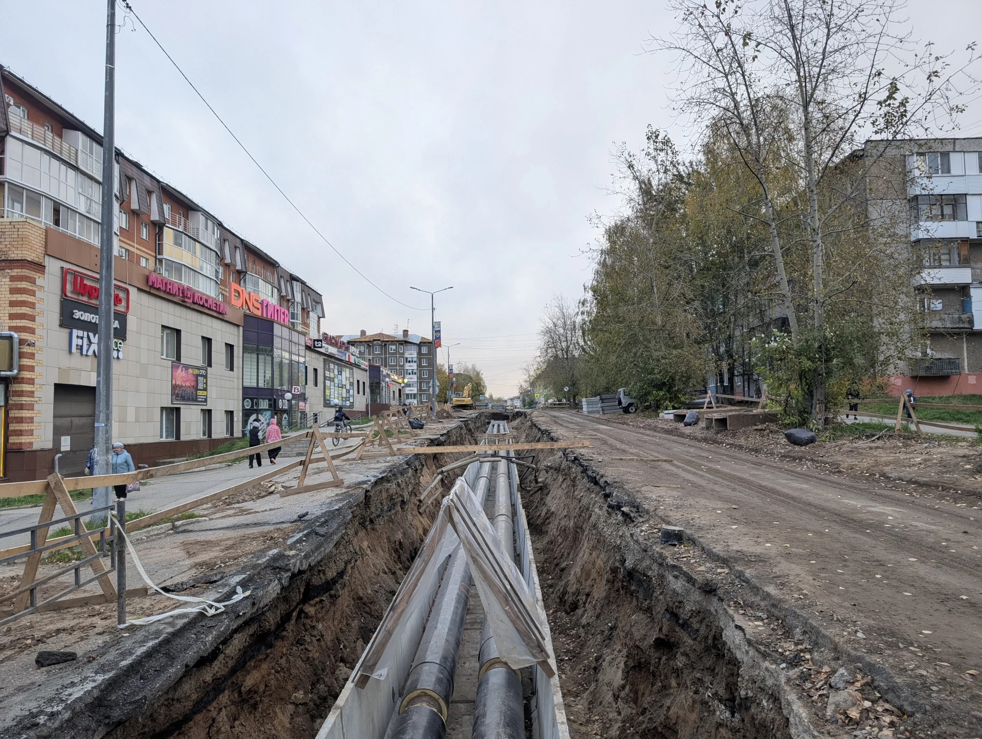 Все монтажные работы на участке теплосети по улице Северной завершены. Идёт закачка теп...