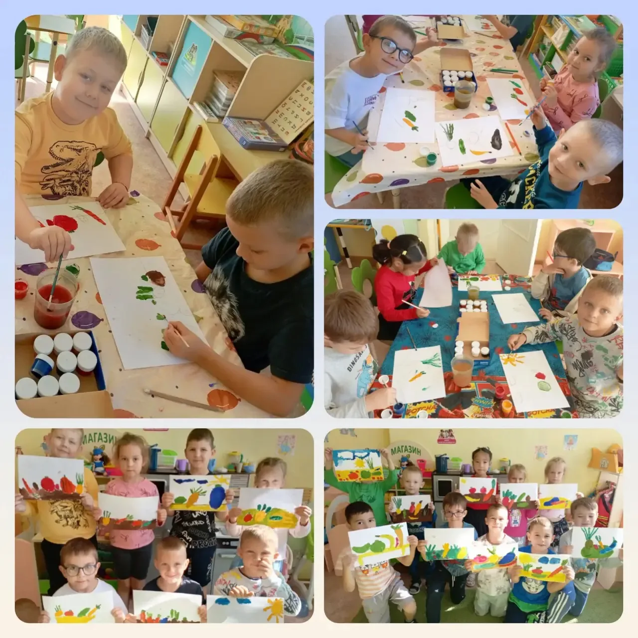 🎨 Натюрморт из овощей 🥕🍅🥒