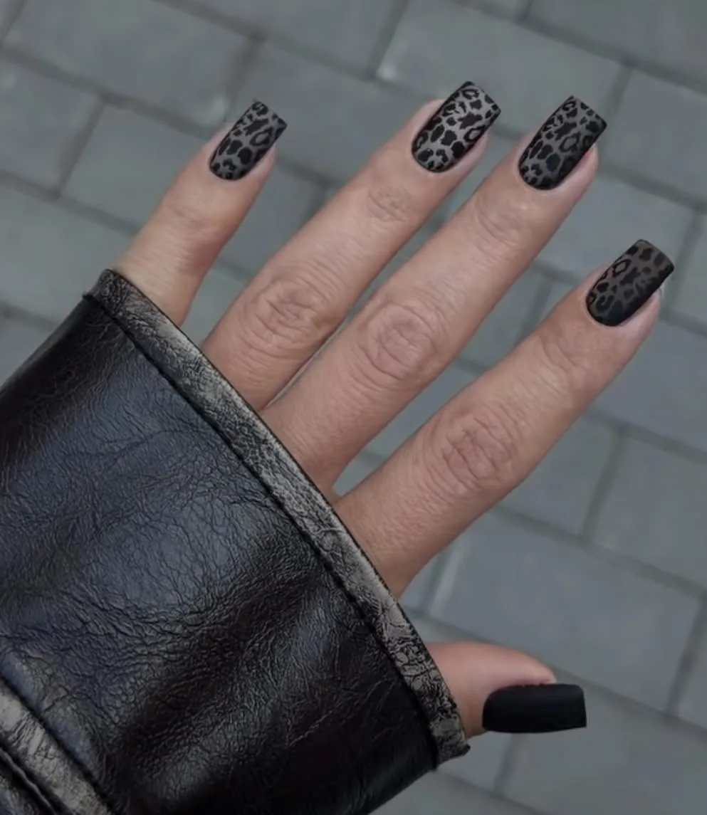 Леопардовые ногти 💅