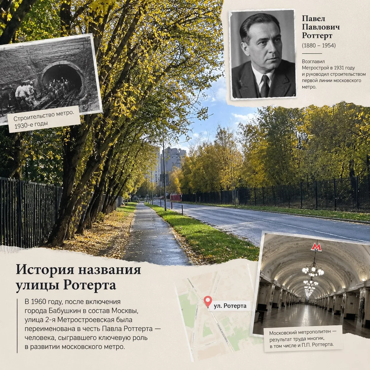 История названия улицы Ротерта