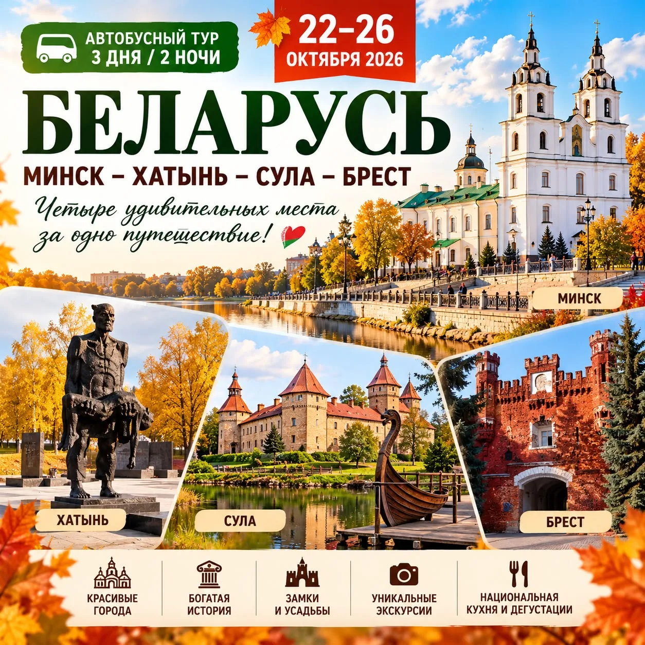 🇧🇾🍁 22–26 ОКТЯБРЯ — БЕЛАРУСЬ!