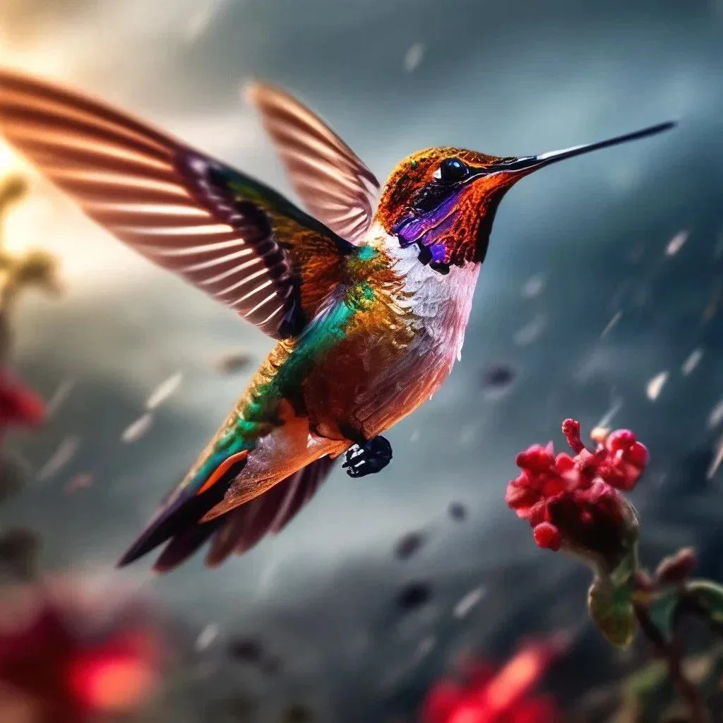 Колибри летают задом наперед 🦜✨🌀