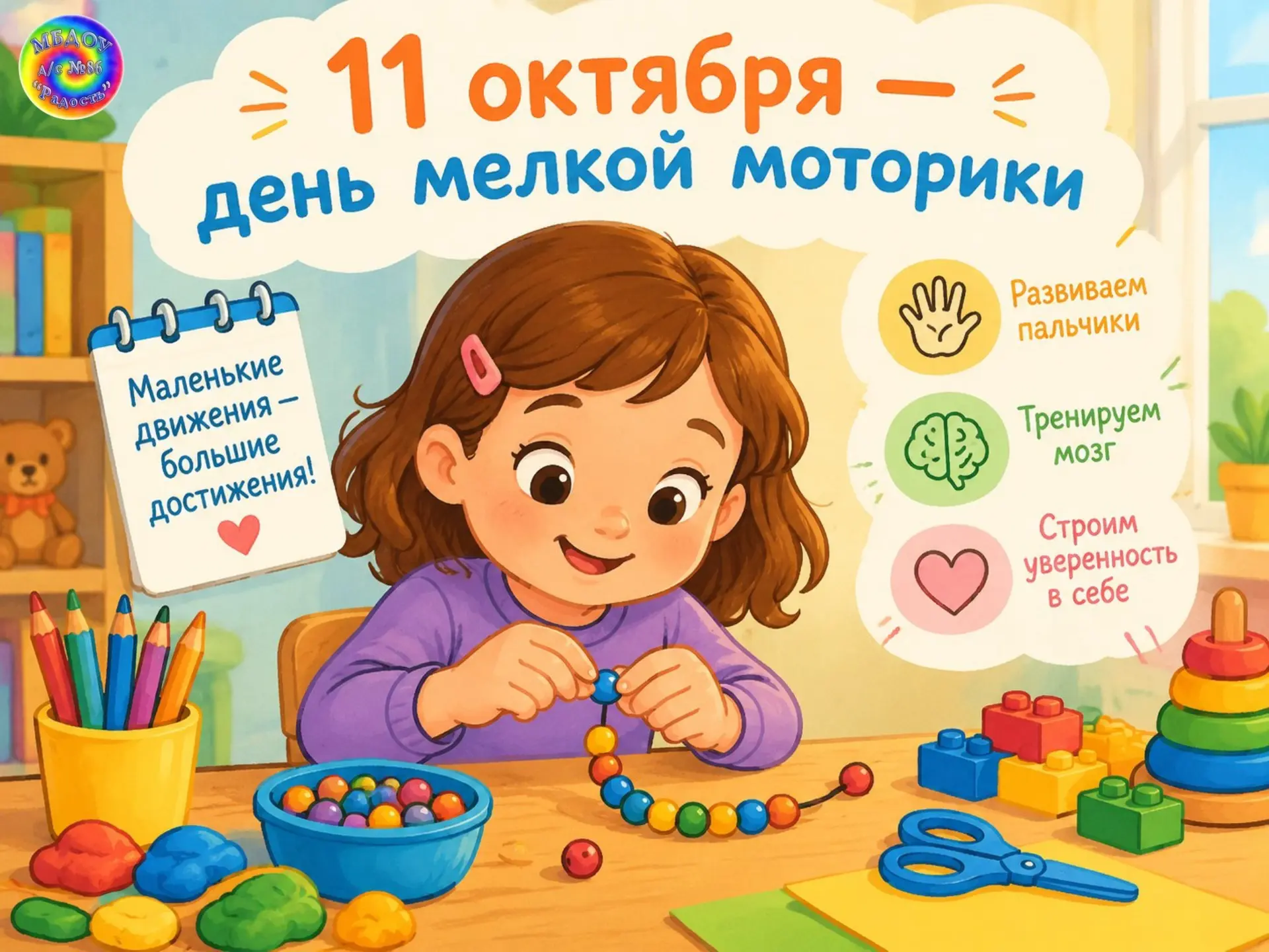 🎊ДЕНЬ МЕЛКОЙ МОТОРИКИ В ДЕТСКОМ САДУ👐🏻