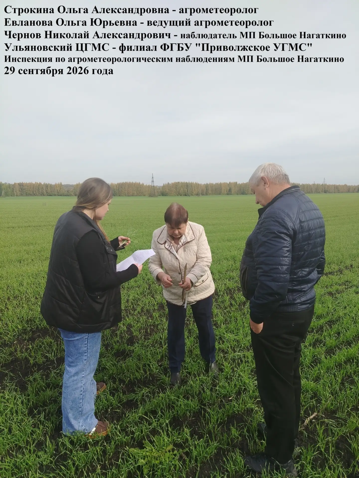 Агрометеорологические обследования в Ульяновском ЦГМС