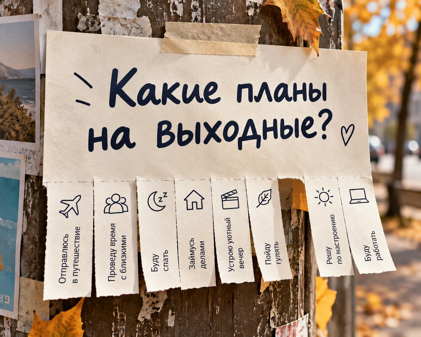 🍂 Пятница объявляет кастинг на идеальные выходные!