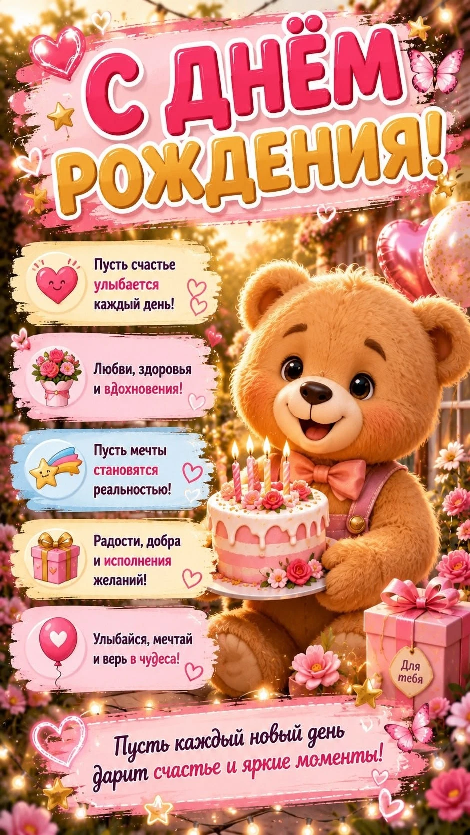 Поздравляем с Днём рождения! 🎂🎁