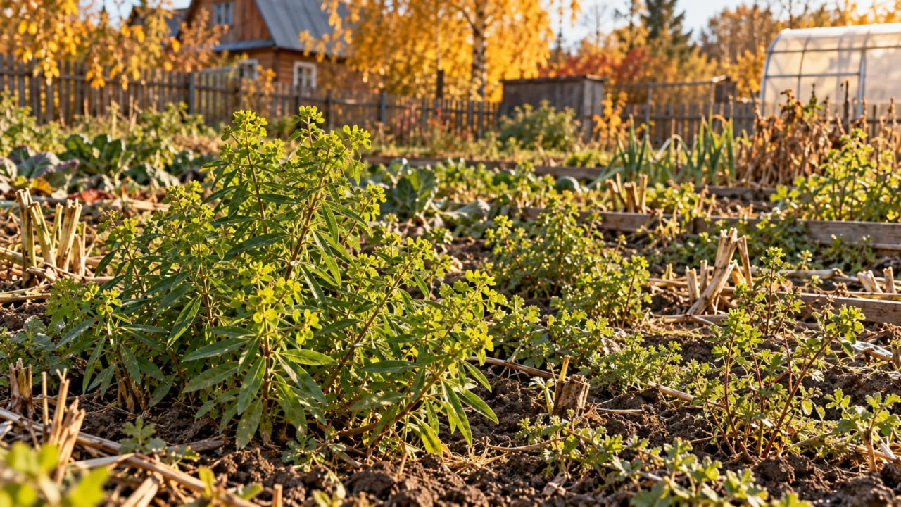 🌿 Молочай на даче: «волчье молоко», которое мстит за срез