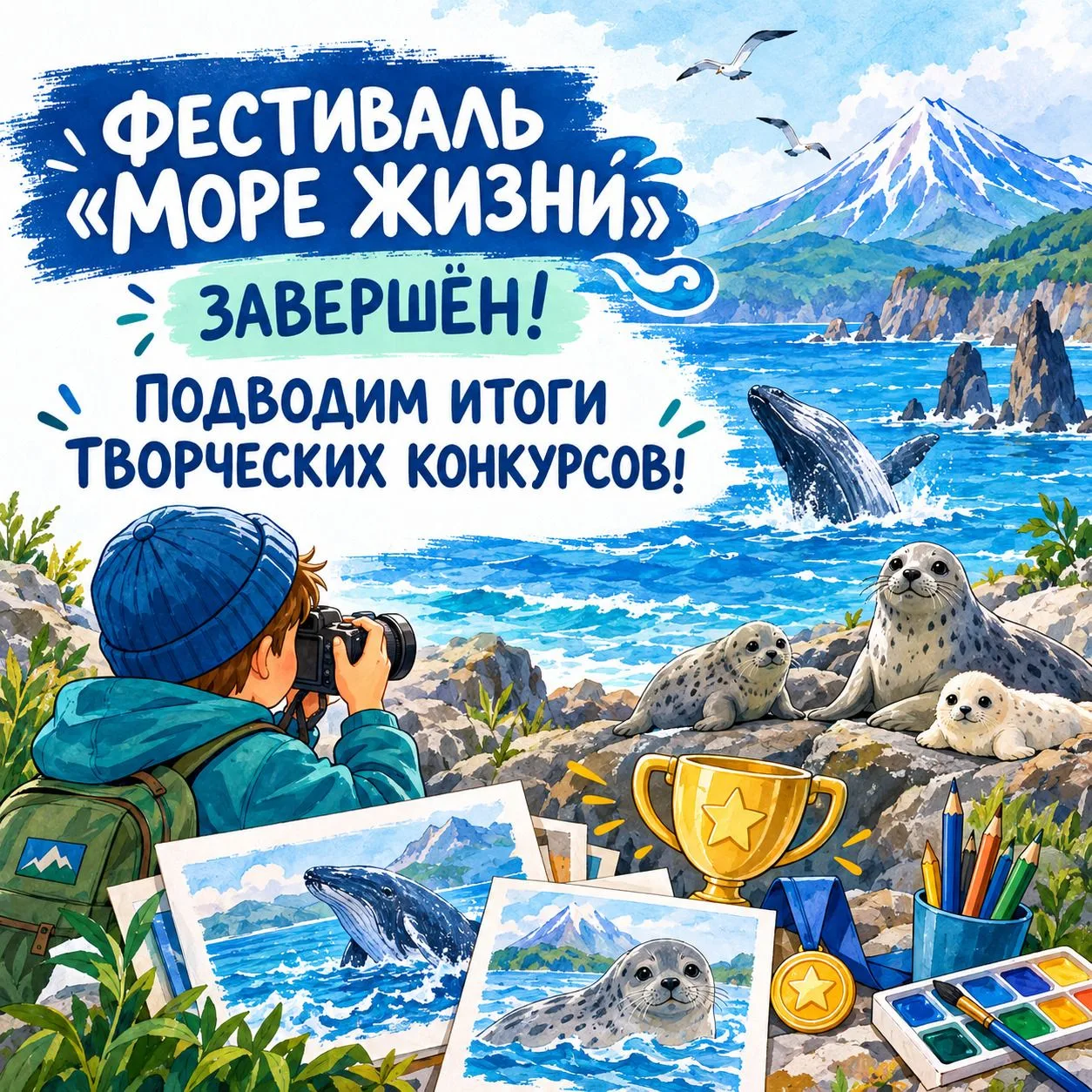 🌊 Фестиваль «Море жизни» завершён — подводим итоги творческих конкурсов!