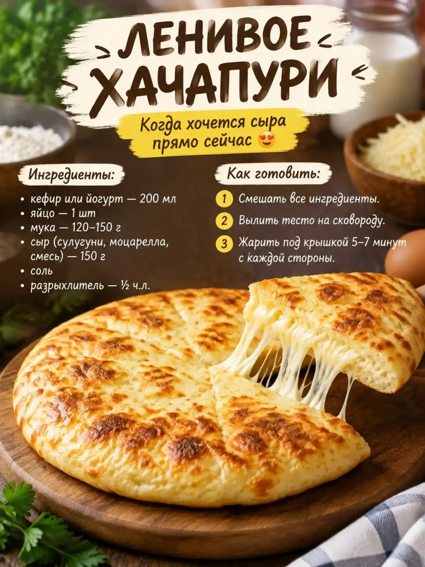 Ленивое хачапури