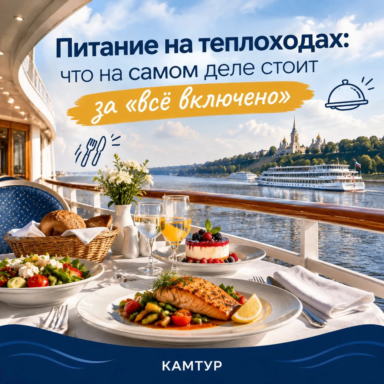 Питание на теплоходах: что на самом деле стоит за «всё включено» 🍽