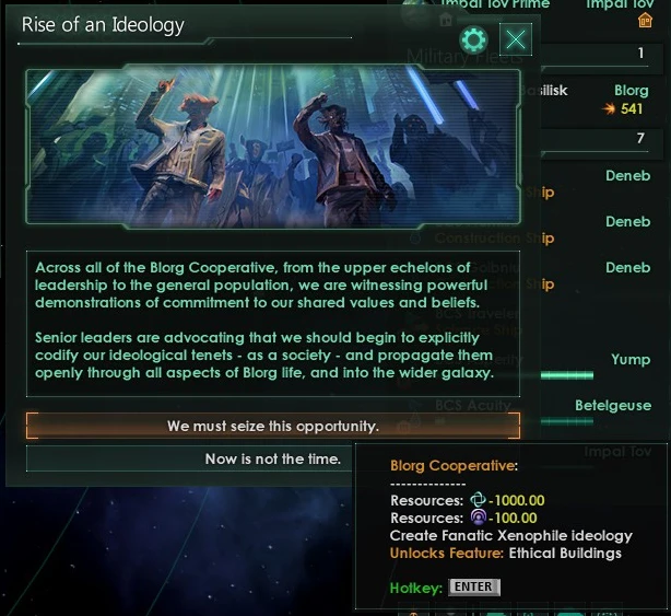 Сила слова, подчиняющая государства: как будут работать идеологии в Stellaris