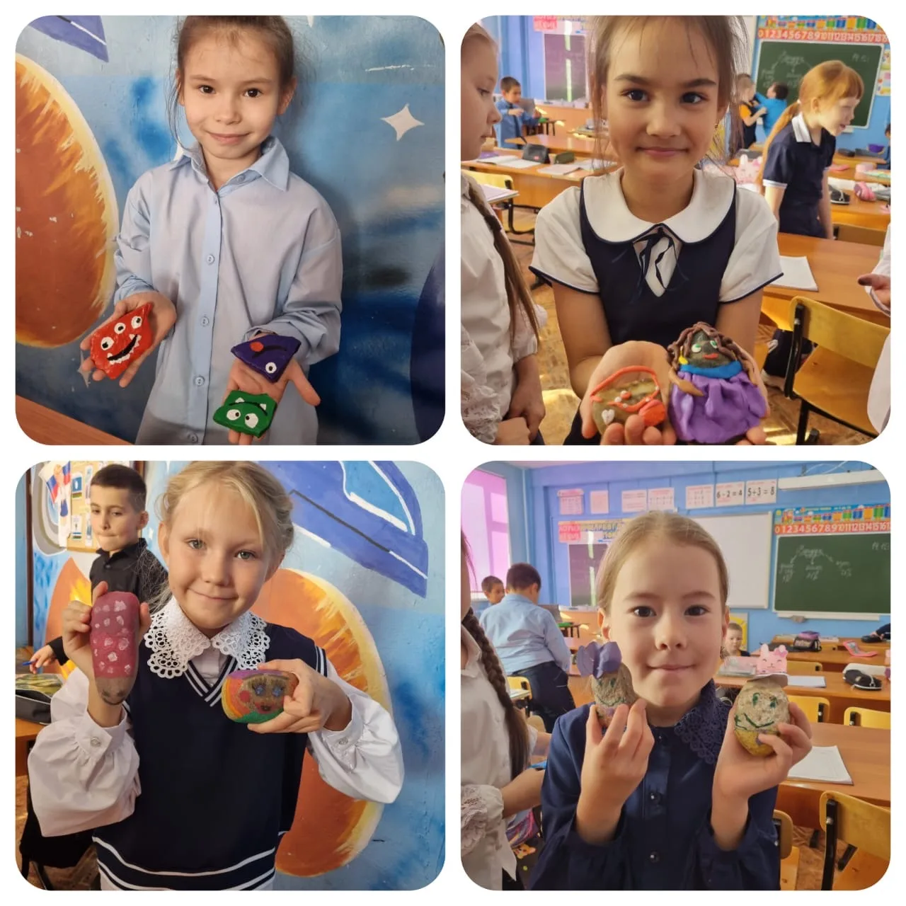 🎨 Когда обычные камни оживают: чудеса от наших второклассников!