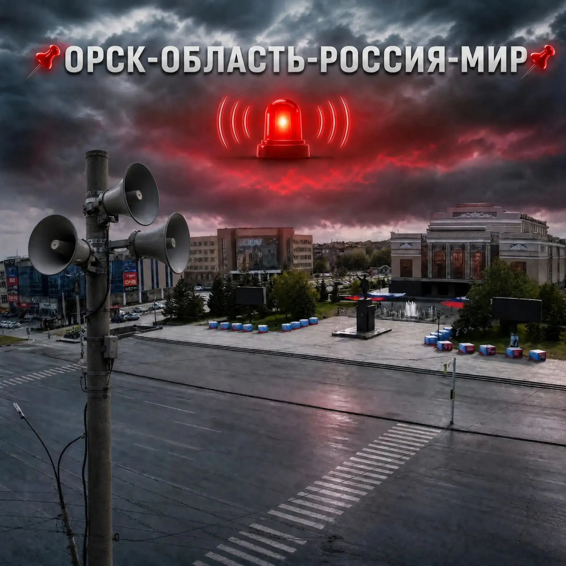По всему Орску и Новотроицку завыли сирены