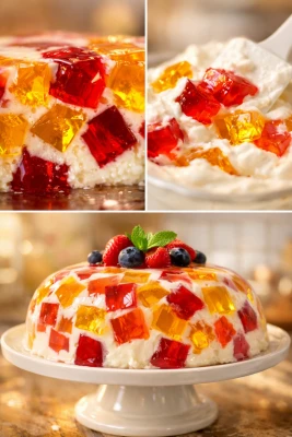 ТОРТ «БИТОЕ СТЕКЛО» — ЯРКИЙ АКЦЕНТ ПРАЗДНИЧНОГО СТОЛА! 🍮✨