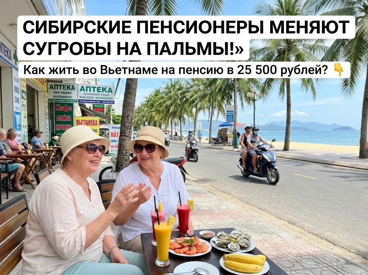 Пенсионеры из Сибири меняют сугробы на пальмы ☀️