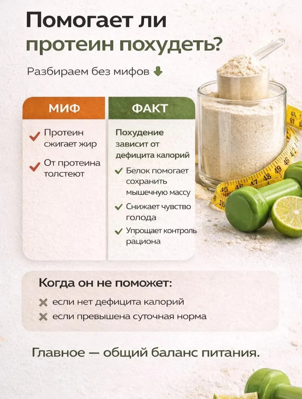 ✨Протеин и похудение✨