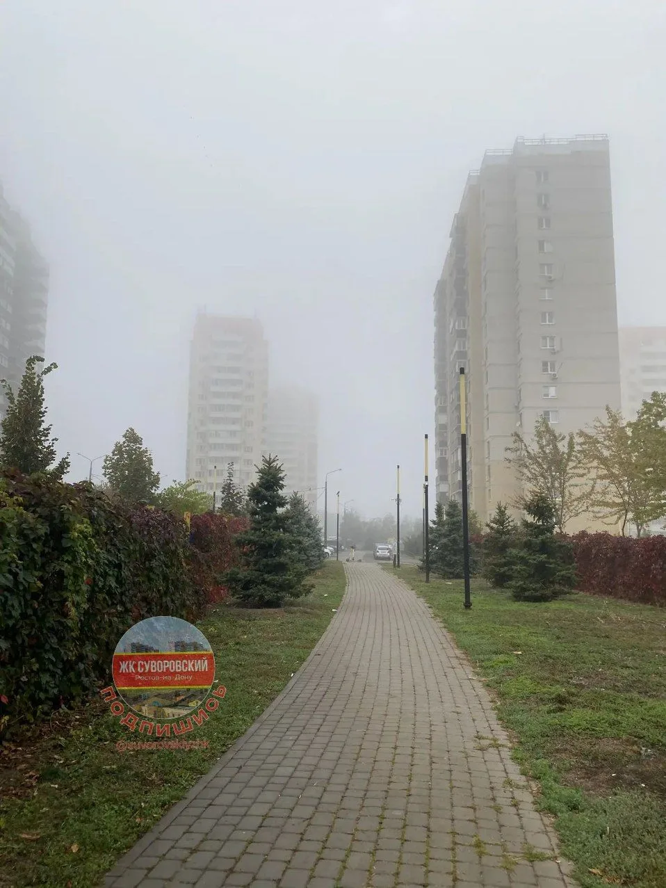 🌫 Ростов просыпается в тумане…