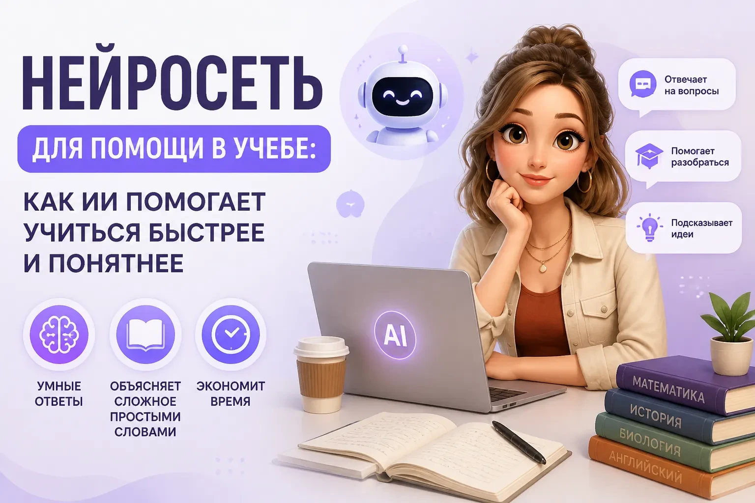 🤖 ИИ делает уроки за вашего ребенка? Как превратить нейросеть из «списывателя» в лично...